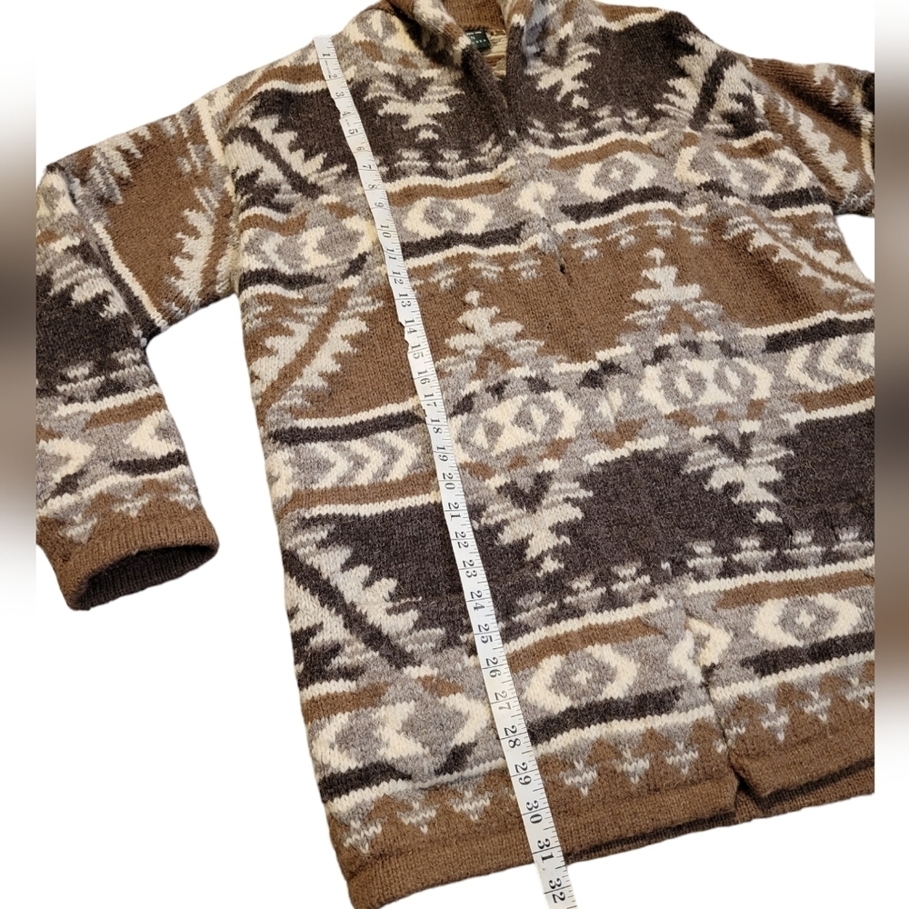 Lauren Ralph Lauren Exclusive Hand Knit  100% Wool Cardigan Sweater Size Small - Picture 6 of 11